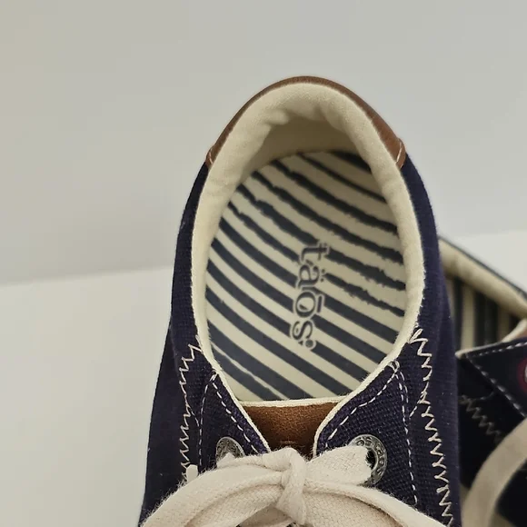 Taos Footwear Starburst Navy Blue and White Sneakers Size 9.5 - Picture 2 of 13